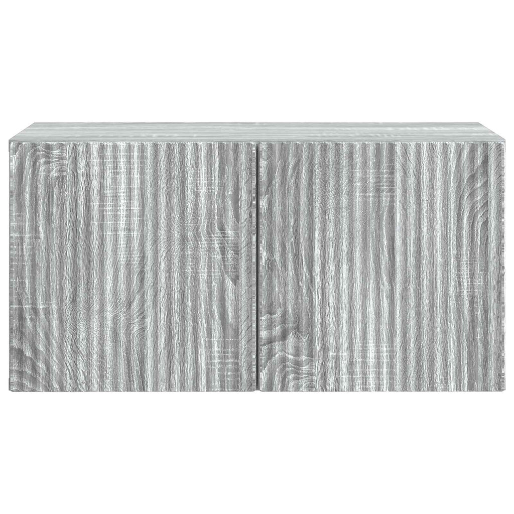 vidaXL Szafka RTV montowana na ścianie Szary Sonoma 59,5 x 31 x 30 cm