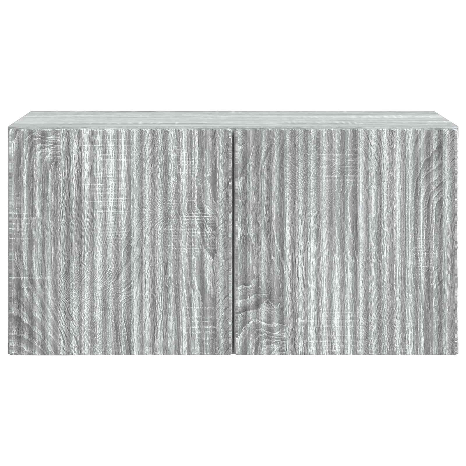 vidaXL Szafka RTV montowana na ścianie Szary Sonoma 59,5 x 31 x 30 cm