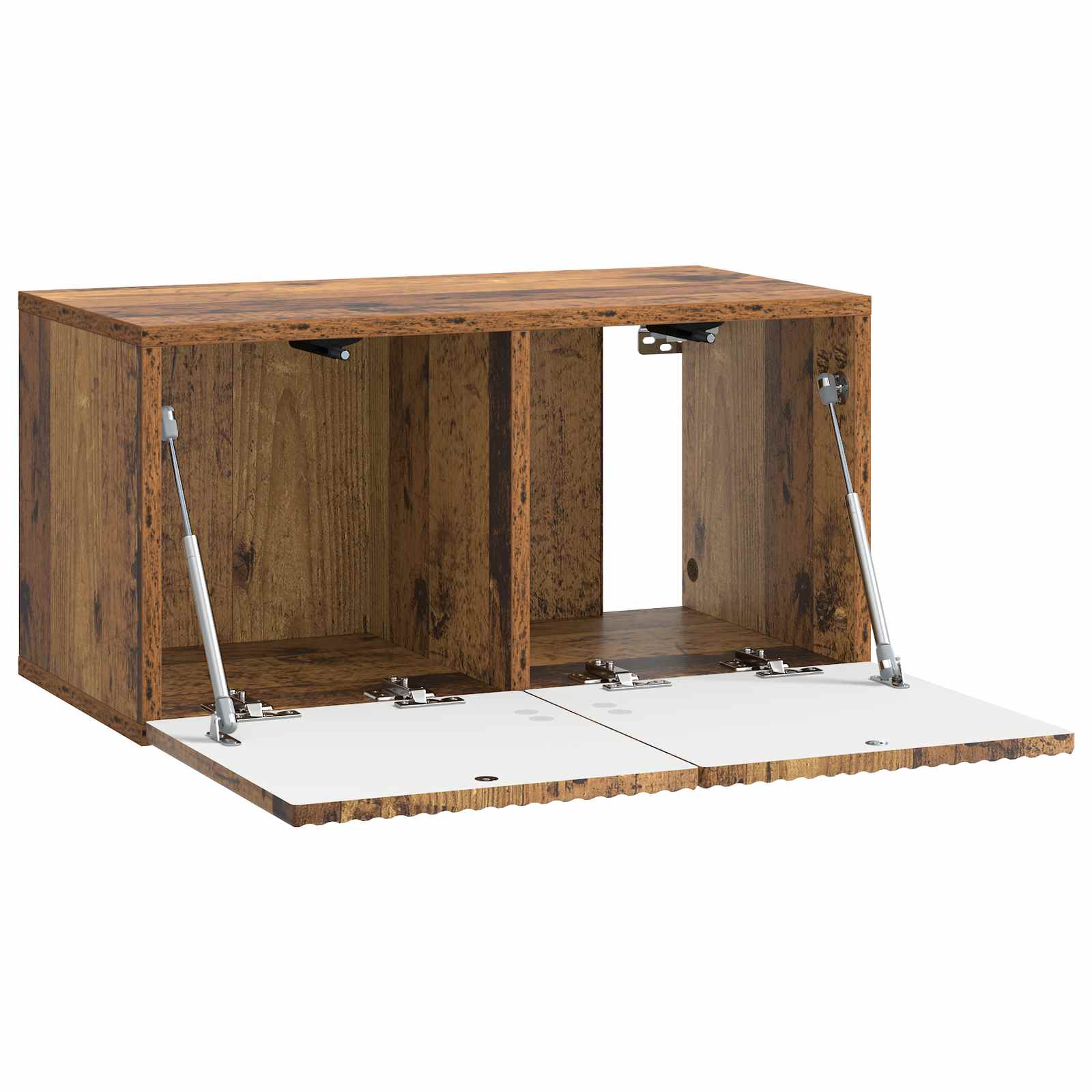 vidaXL Szafka RTV montowana na ścianie Stare drewno 59,5 x 31 x 30 cm
