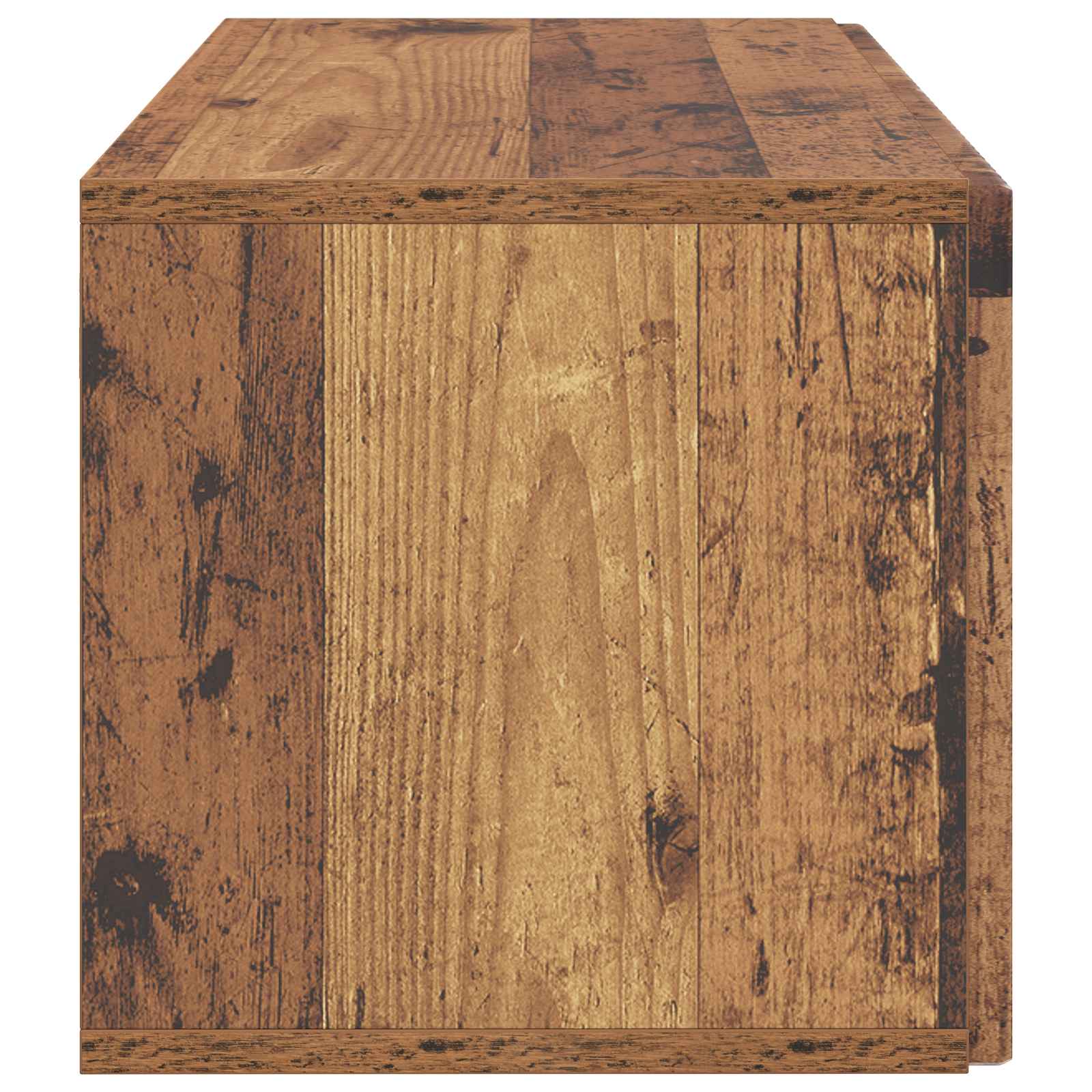 vidaXL Szafka RTV montowana na ścianie Stare drewno 59,5 x 31 x 30 cm