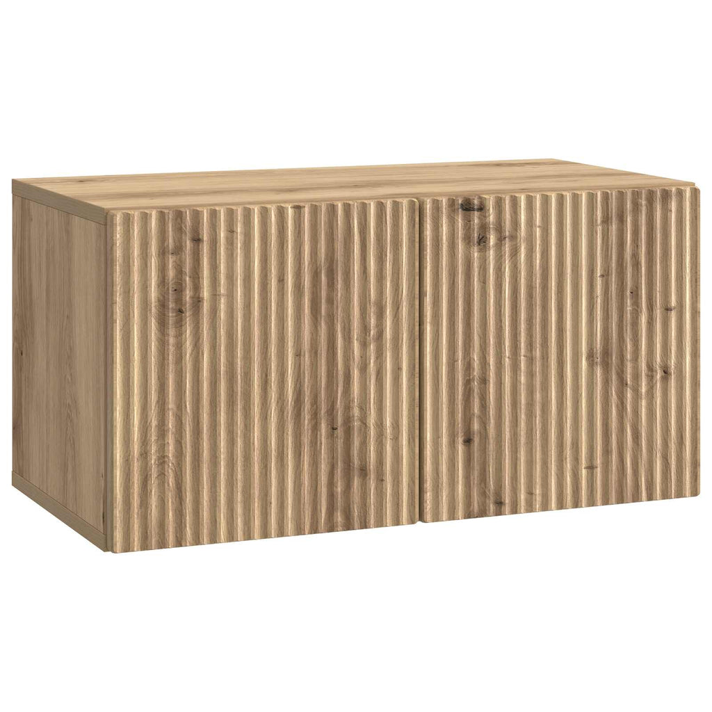 vidaXL Szafka RTV montowana na ścianie Dąb artisan 59,5 x 31 x 30 cm