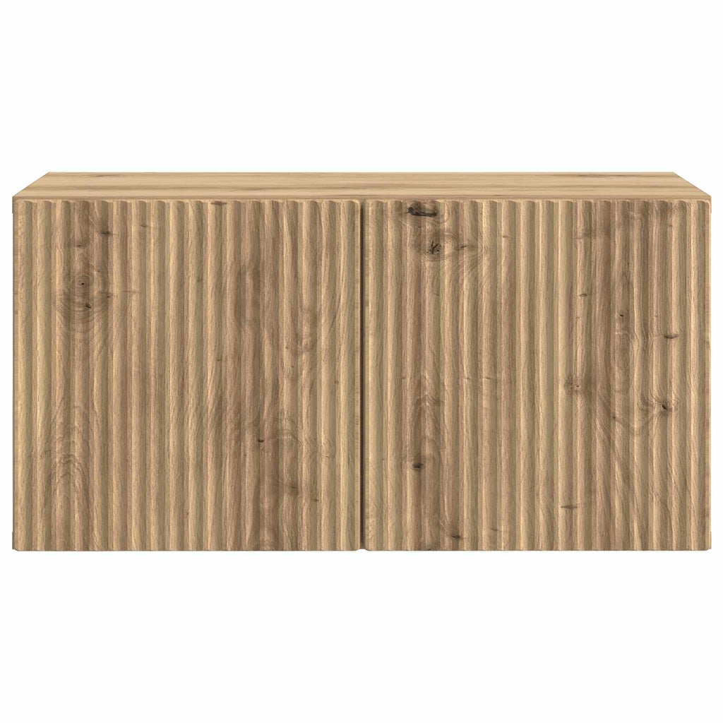 vidaXL Szafka RTV montowana na ścianie Dąb artisan 59,5 x 31 x 30 cm