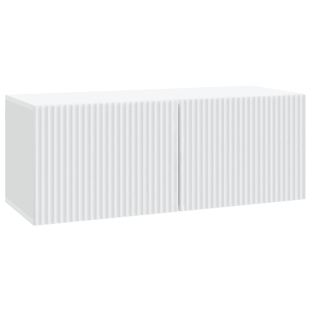 vidaXL Szafka RTV montowana na ścianie Biały 78,5 x 31 x 30 cm