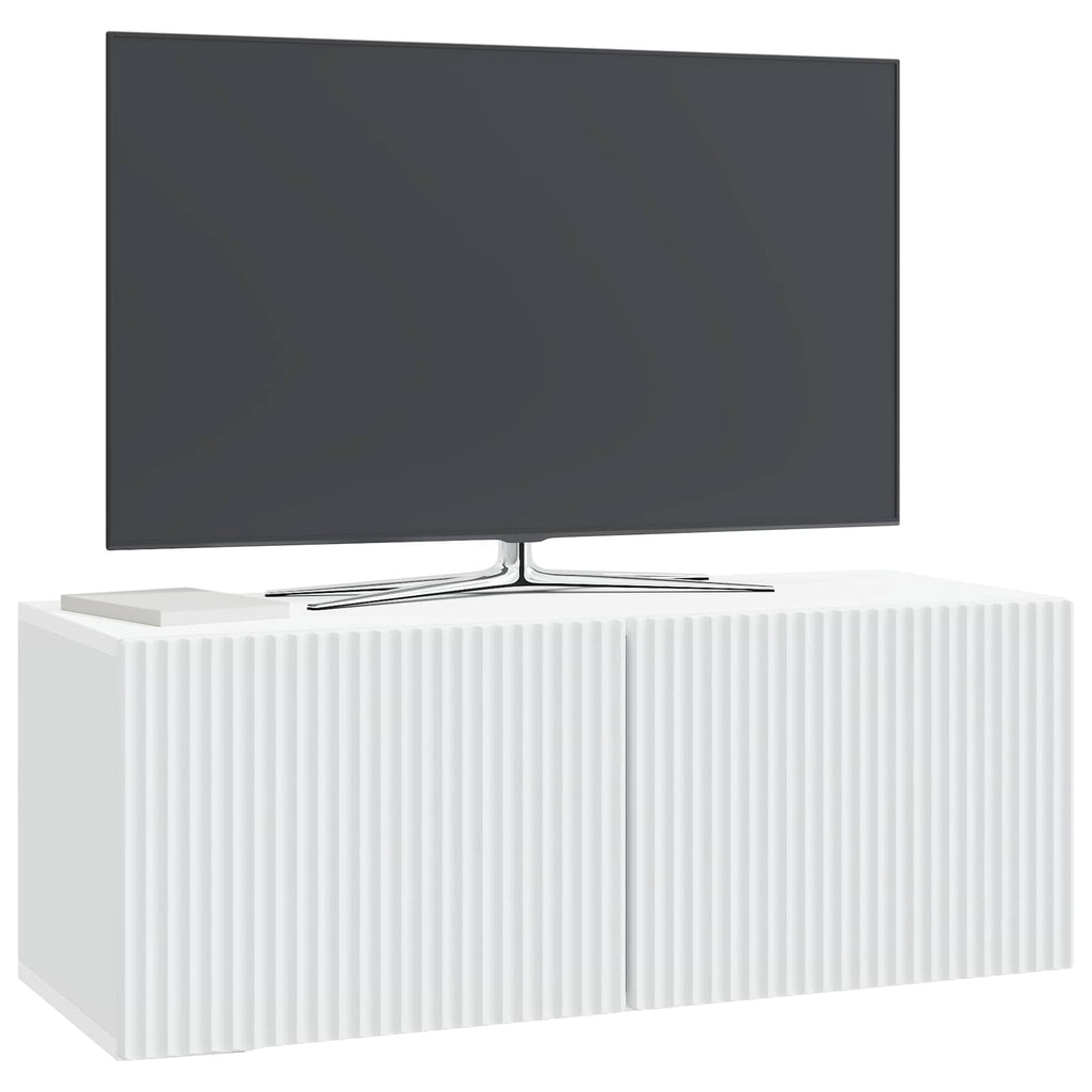 vidaXL Szafka RTV montowana na ścianie Biały 78,5 x 31 x 30 cm