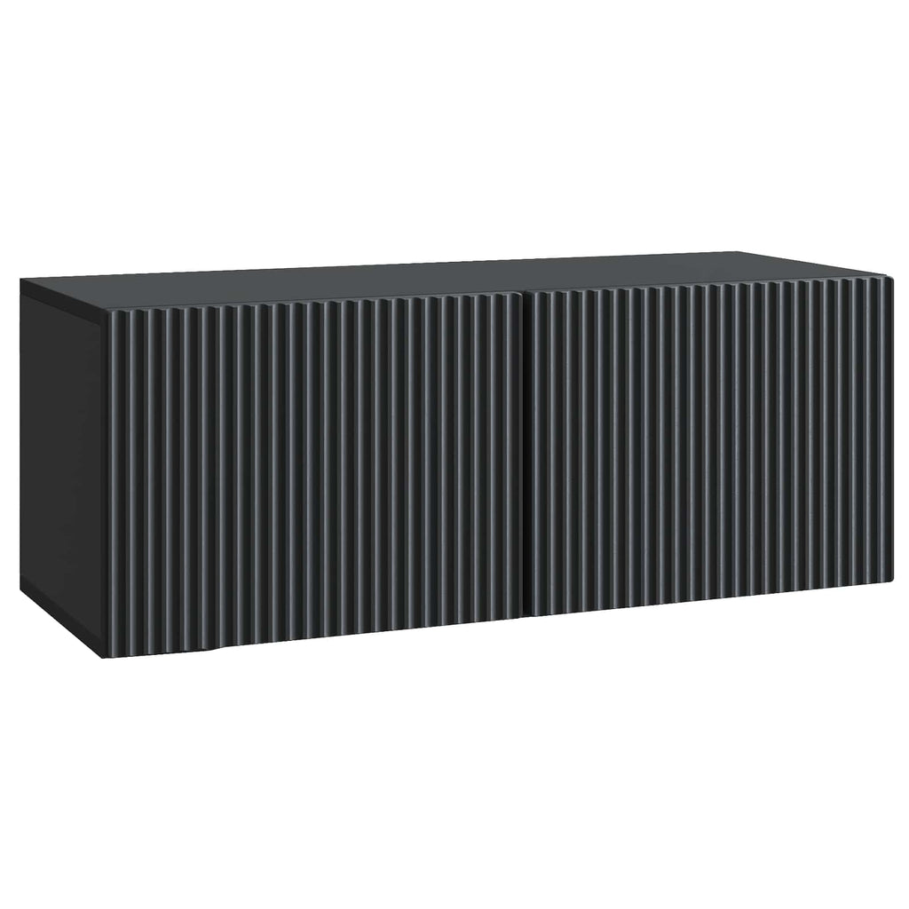 vidaXL Szafka RTV montowana na ścianie 78,5 x 31 x 30 cm Czarny