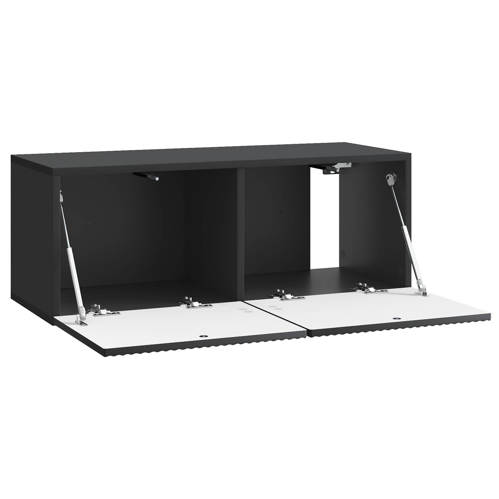 vidaXL Szafka RTV montowana na ścianie 78,5 x 31 x 30 cm Czarny