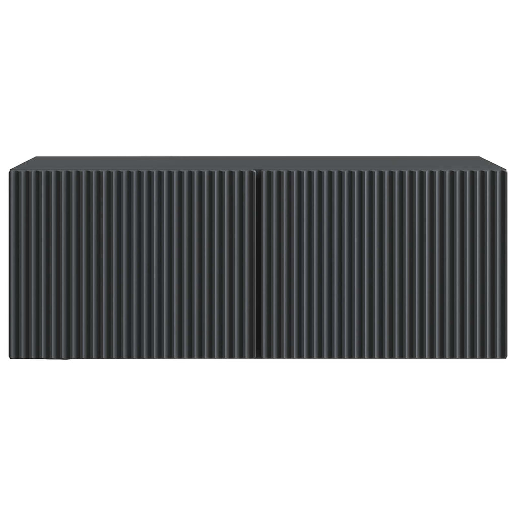 vidaXL Szafka RTV montowana na ścianie 78,5 x 31 x 30 cm Czarny