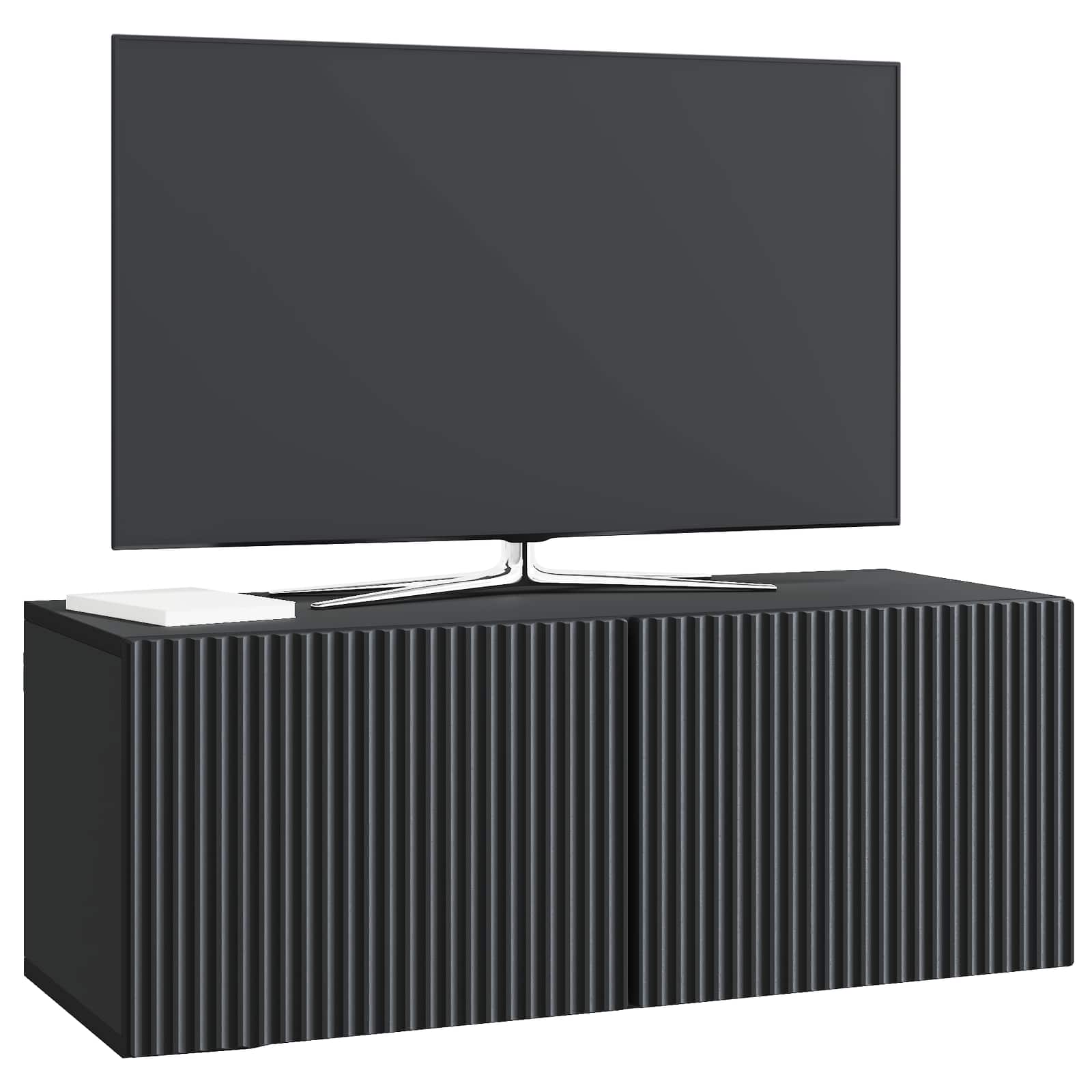 vidaXL Szafka RTV montowana na ścianie 78,5 x 31 x 30 cm Czarny