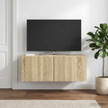vidaXL Szafka RTV montowana na ścianie 78,5 x 31 x 30 cm dąb Sonoma