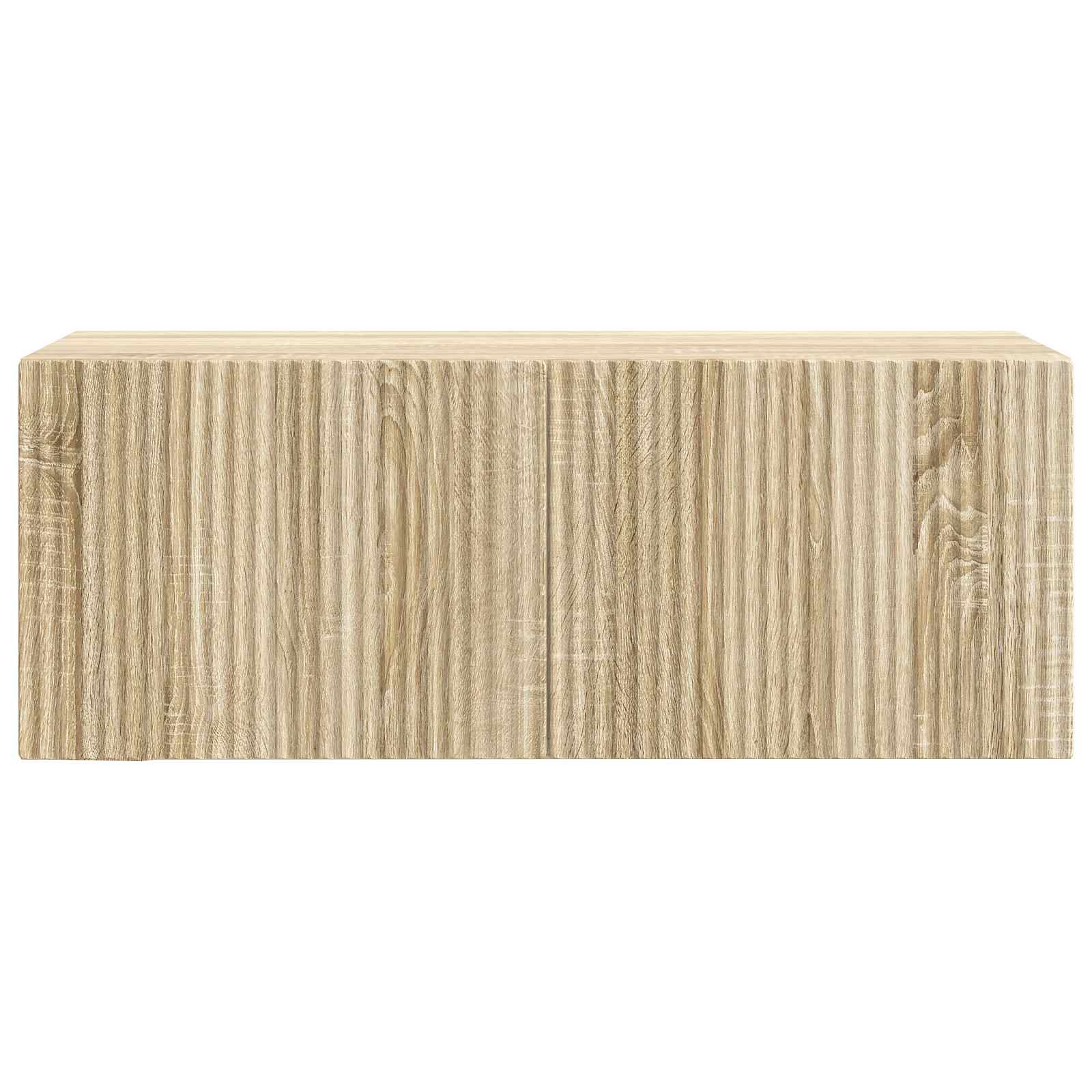 vidaXL Szafka RTV montowana na ścianie dąb Sonoma 78,5 x 31 x 30 cm