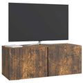 vidaXL Szafka RTV montowana na ścianie Dąb wędzony 78,5 x 31 x 30 cm