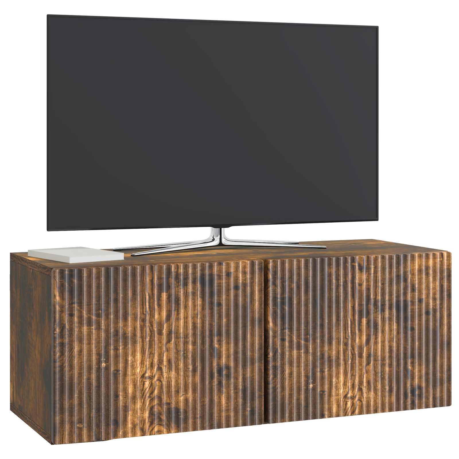 vidaXL Szafka RTV montowana na ścianie Dąb wędzony 78,5 x 31 x 30 cm
