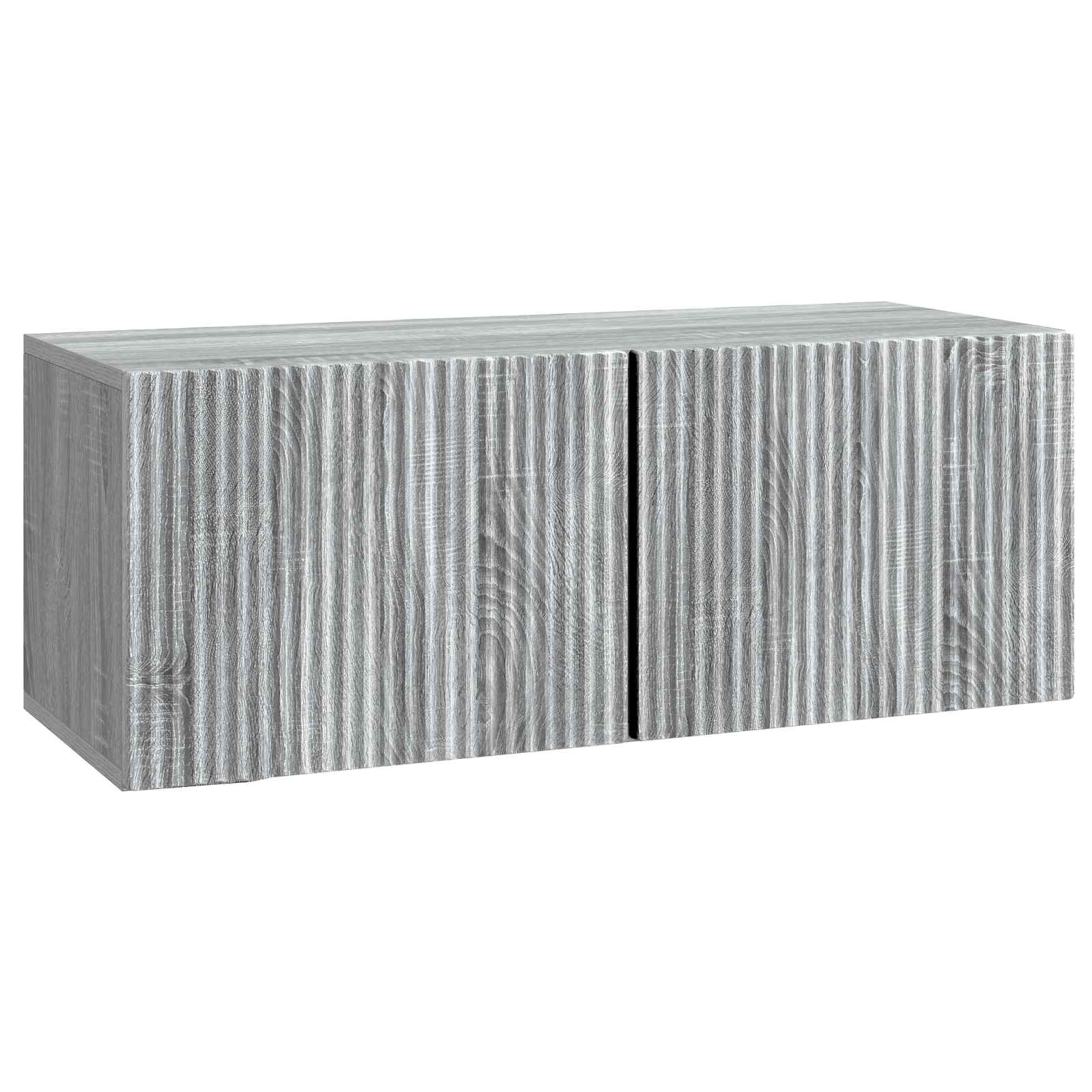 vidaXL Szafka RTV montowana na ścianie Szary Sonoma 78,5 x 31 x 30 cm