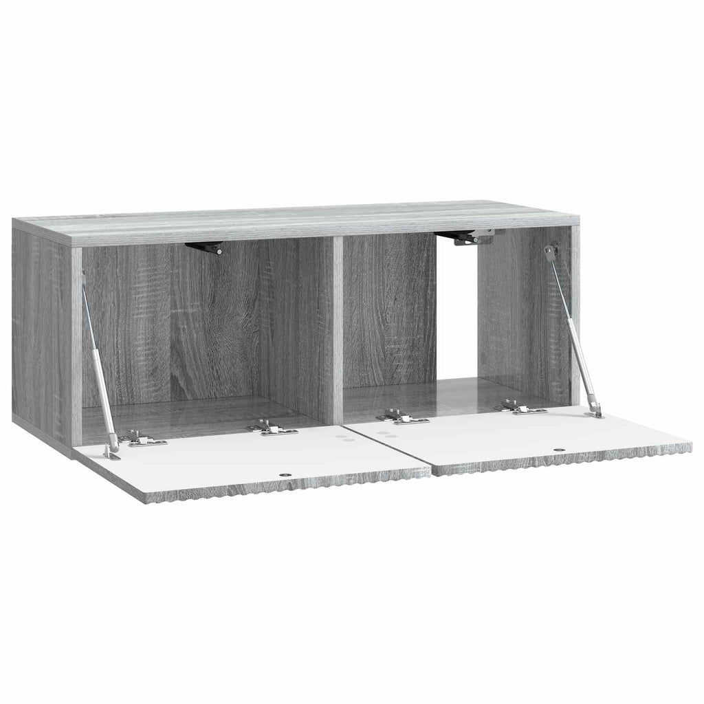 vidaXL Szafka RTV montowana na ścianie Szary Sonoma 78,5 x 31 x 30 cm