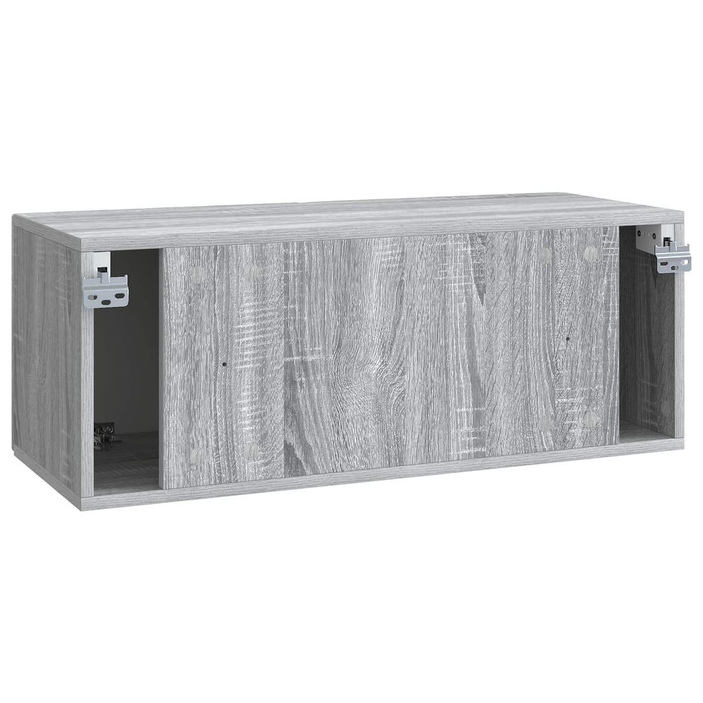 vidaXL Szafka RTV montowana na ścianie Szary Sonoma 78,5 x 31 x 30 cm