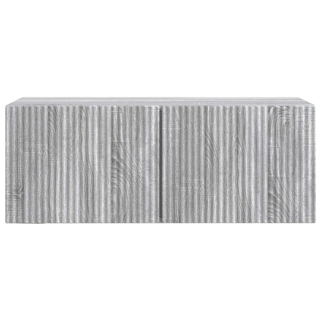 vidaXL Szafka RTV montowana na ścianie Szary Sonoma 78,5 x 31 x 30 cm
