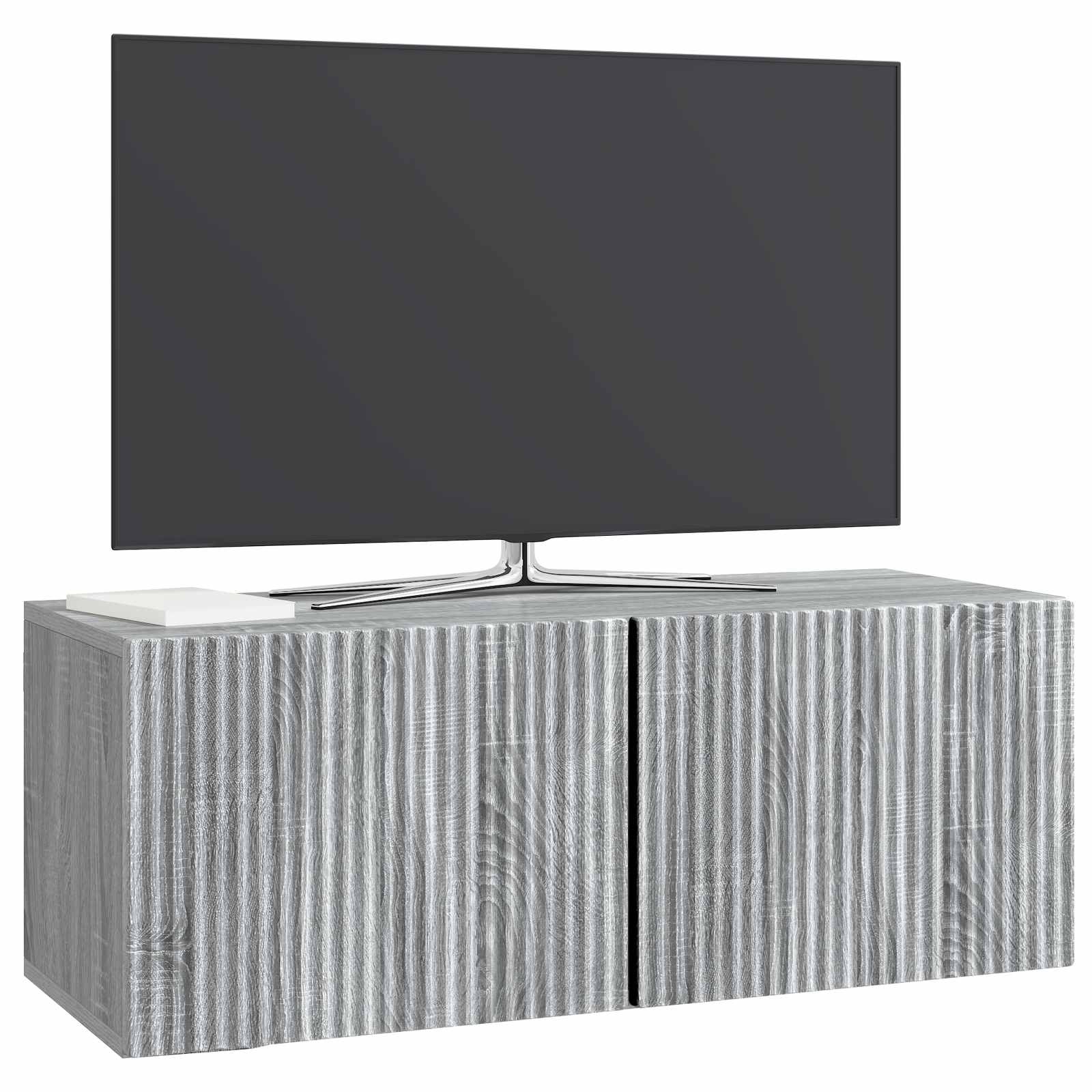 vidaXL Szafka RTV montowana na ścianie Szary Sonoma 78,5 x 31 x 30 cm