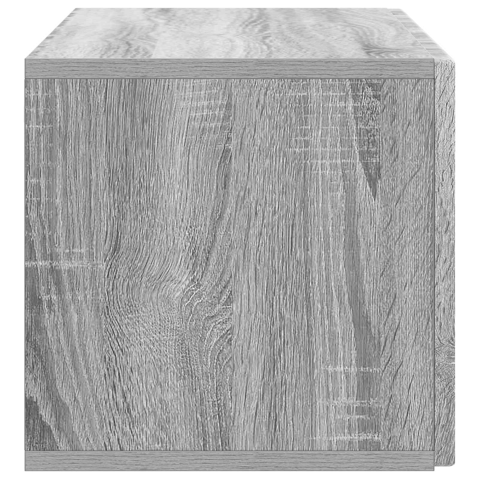vidaXL Szafka RTV montowana na ścianie Szary Sonoma 78,5 x 31 x 30 cm