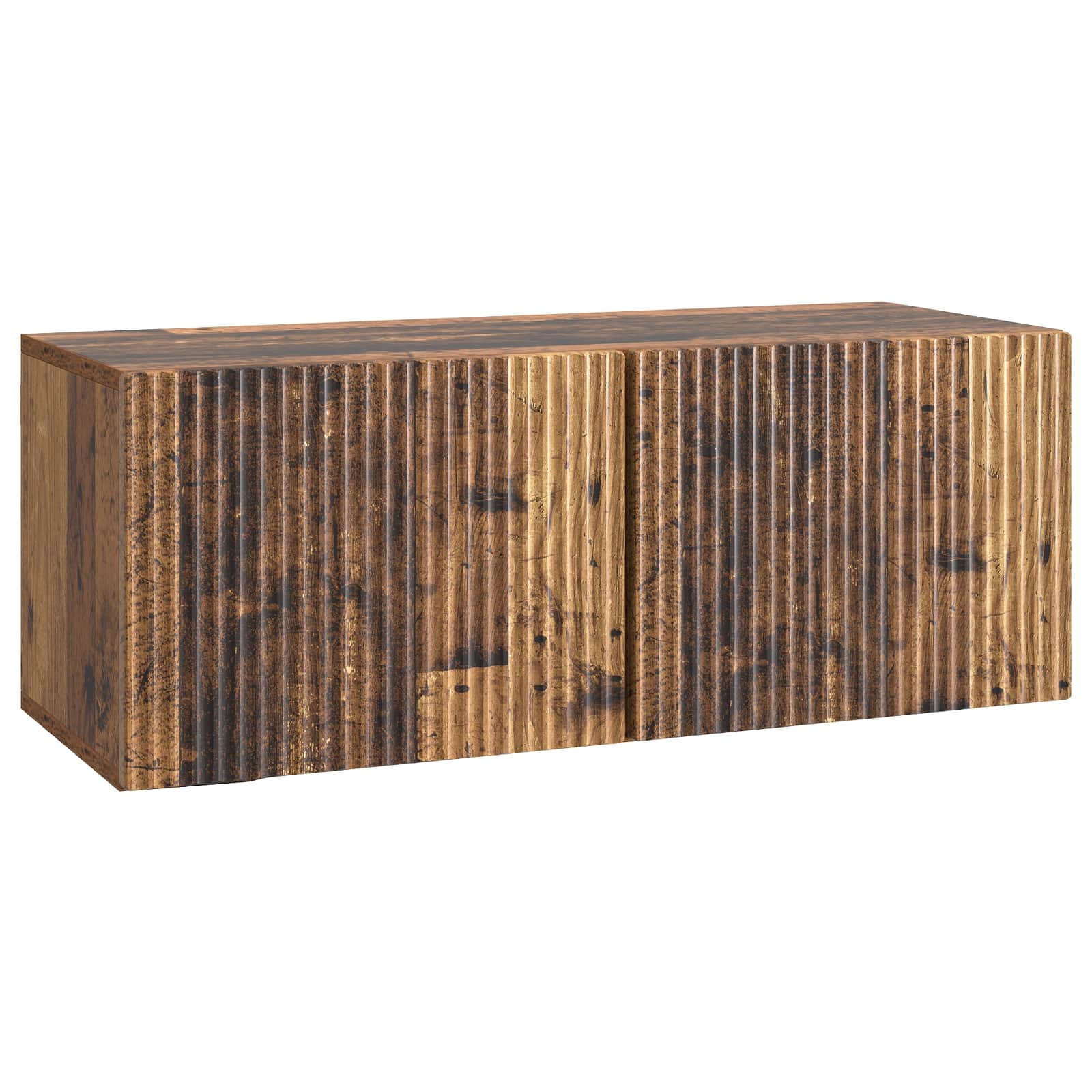 vidaXL Szafka RTV montowana na ścianie Stare drewno 78,5 x 31 x 30 cm