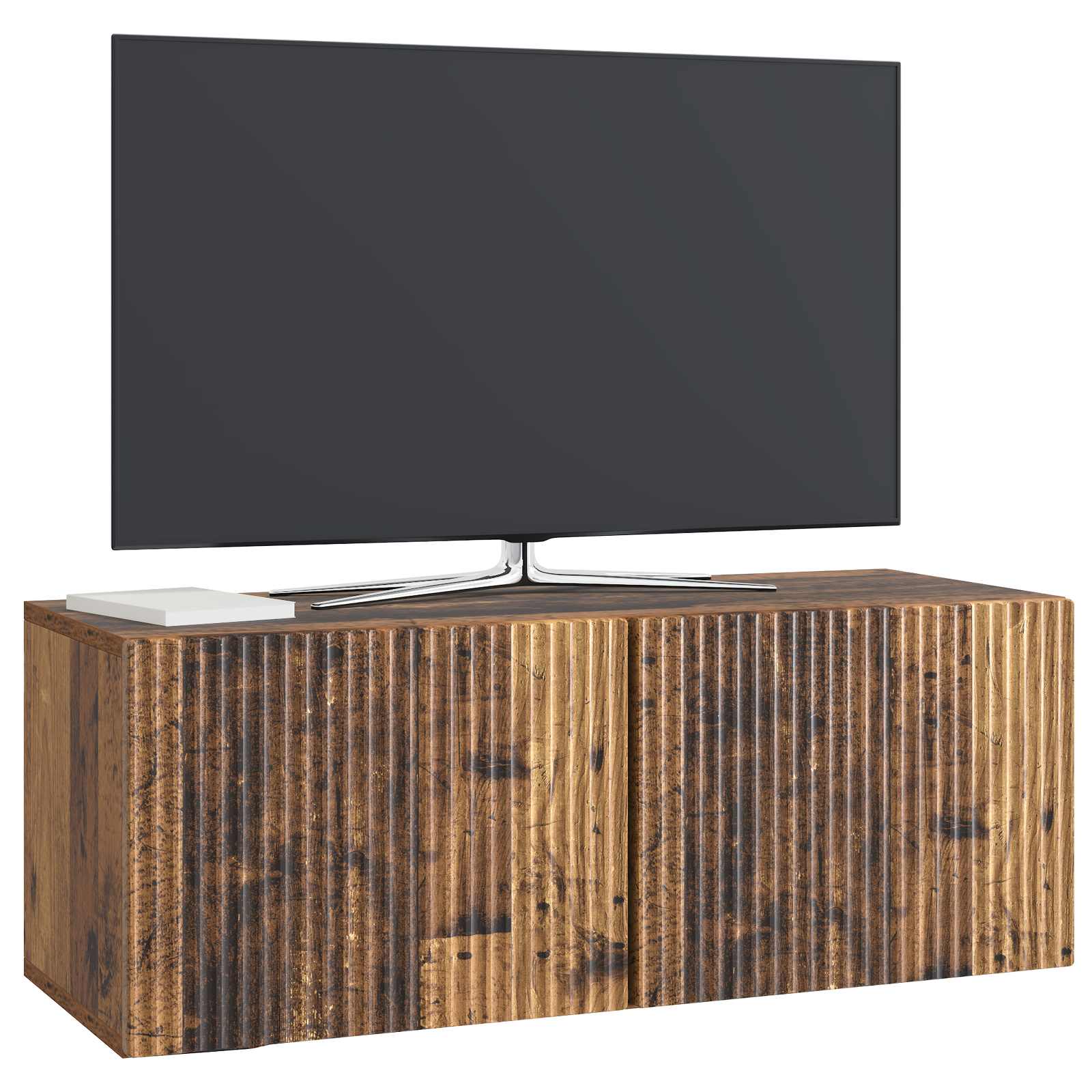vidaXL Szafka RTV montowana na ścianie Stare drewno 78,5 x 31 x 30 cm