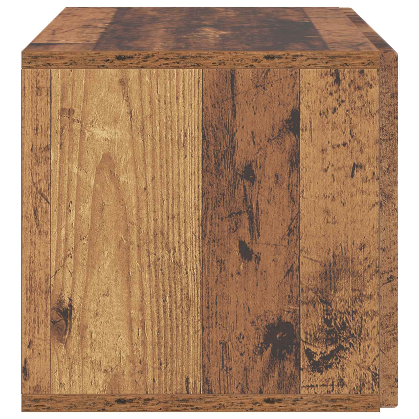 vidaXL Szafka RTV montowana na ścianie Stare drewno 78,5 x 31 x 30 cm