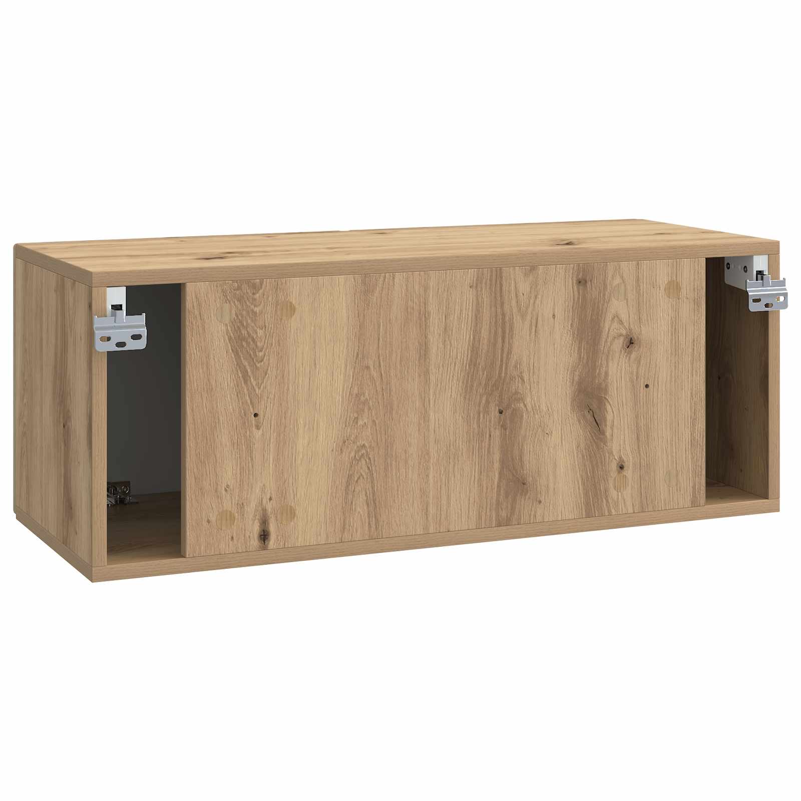 vidaXL Szafka RTV montowana na ścianie 78,5 x 31 x 30 cm Dąb artisan