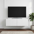 vidaXL Szafka RTV montowana na ścianie Biały 98 x 31 x 30 cm