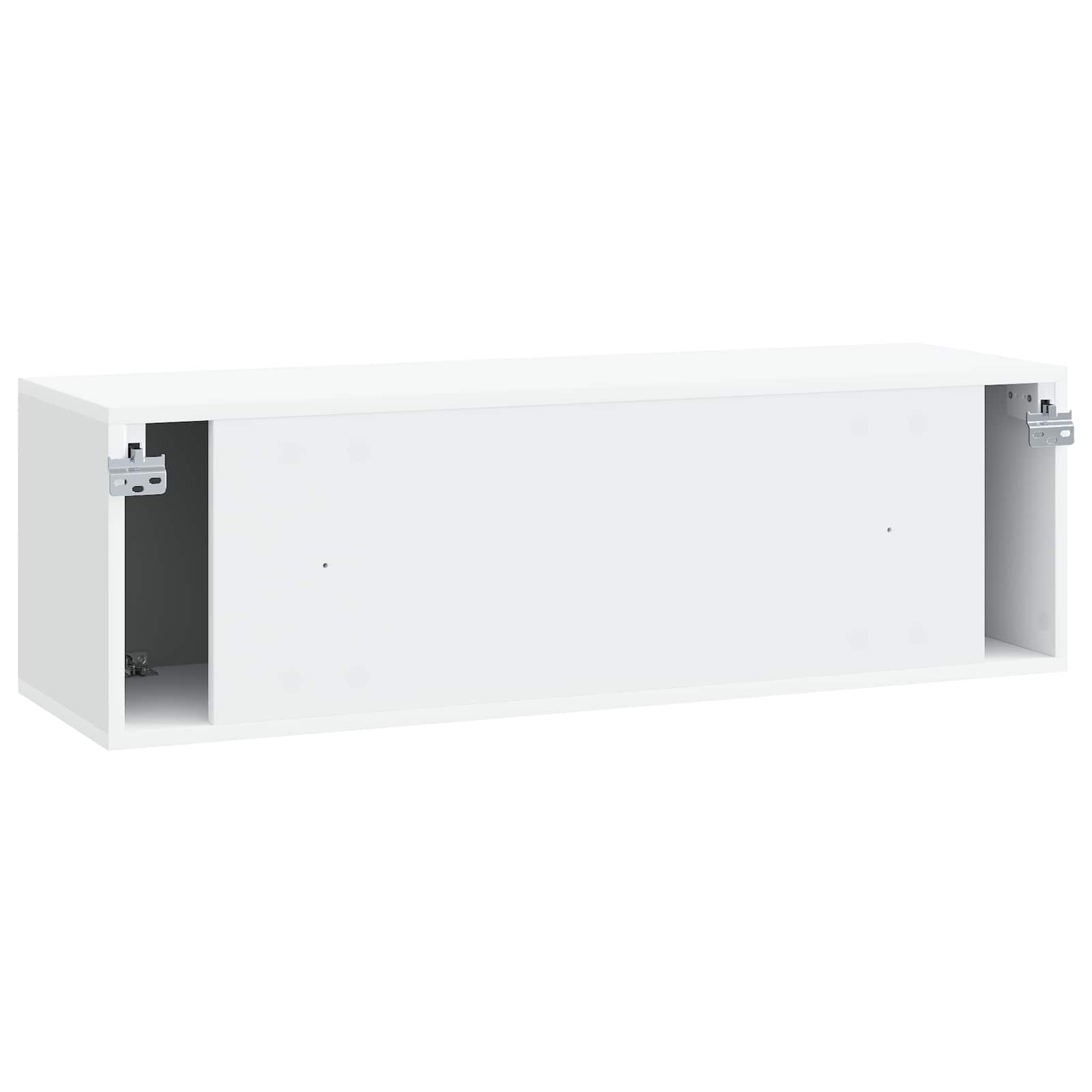 vidaXL Szafka RTV montowana na ścianie Biały 98 x 31 x 30 cm