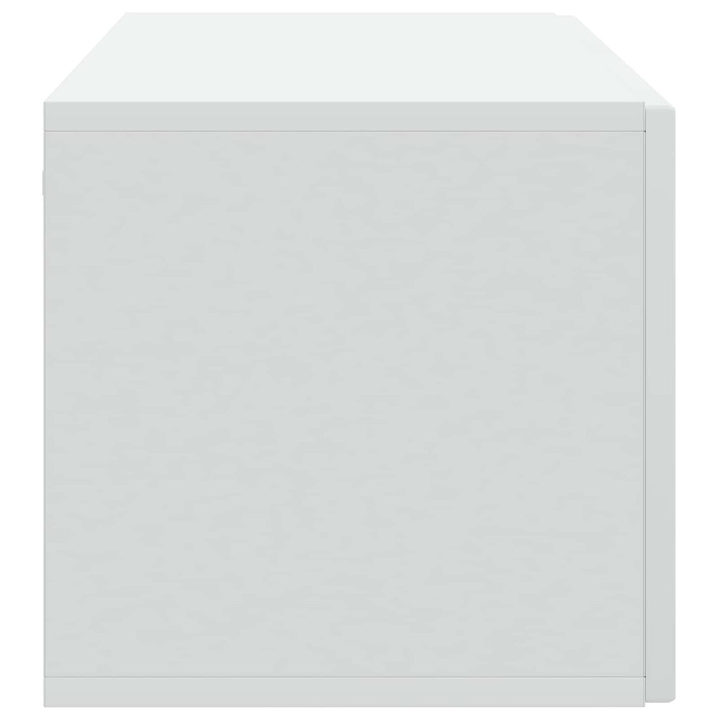 vidaXL Szafka RTV montowana na ścianie Biały 98 x 31 x 30 cm