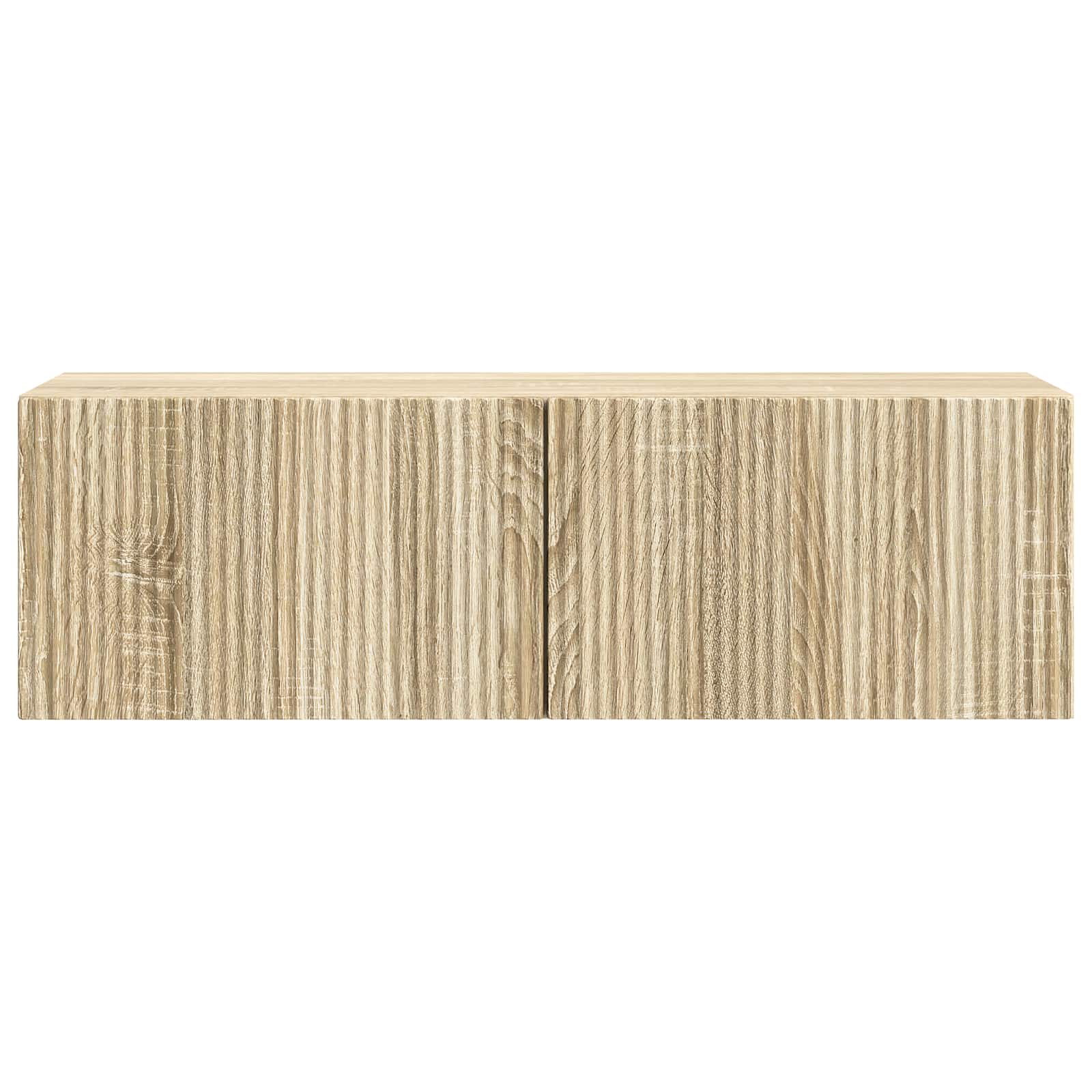 vidaXL Szafka RTV montowana na ścianie dąb Sonoma 98 x 31 x 30 cm