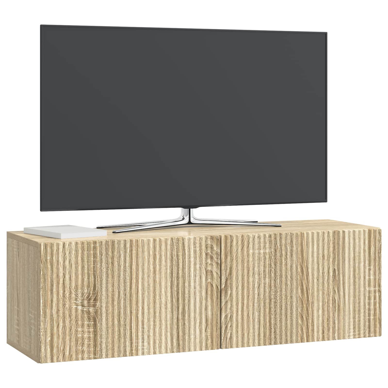 vidaXL Szafka RTV montowana na ścianie dąb Sonoma 98 x 31 x 30 cm