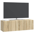 vidaXL Szafka RTV montowana na ścianie dąb Sonoma 98 x 31 x 30 cm