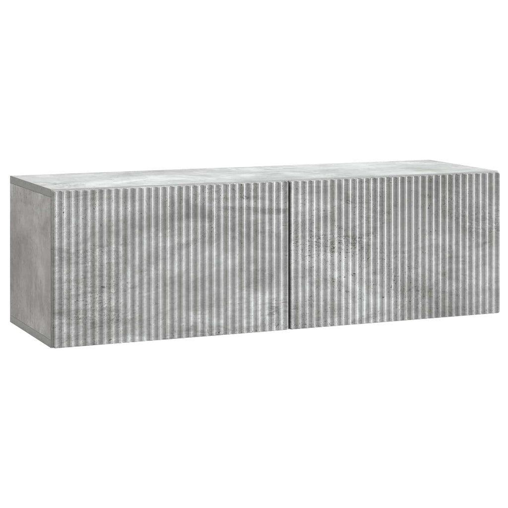 vidaXL Szafka RTV montowana na ścianie Betonowy szary 98 x 31 x 30 cm