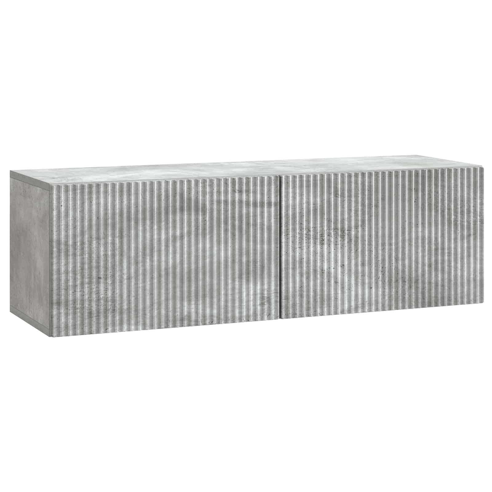 vidaXL Szafka RTV montowana na ścianie Betonowy szary 98 x 31 x 30 cm
