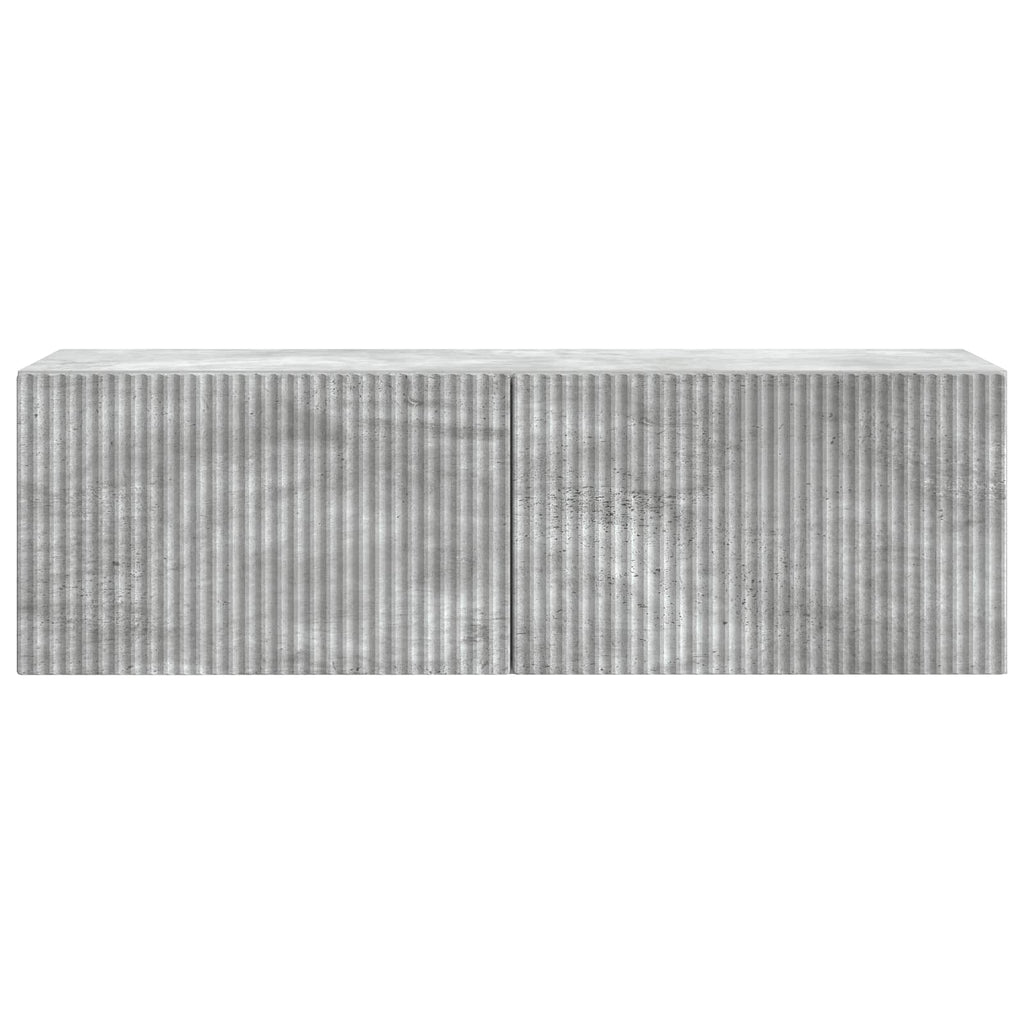 vidaXL Szafka RTV montowana na ścianie Betonowy szary 98 x 31 x 30 cm
