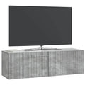 vidaXL Szafka RTV montowana na ścianie Betonowy szary 98 x 31 x 30 cm