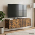 vidaXL Szafka RTV montowana na ścianie 98 x 31 x 30 cm Dąb wędzony