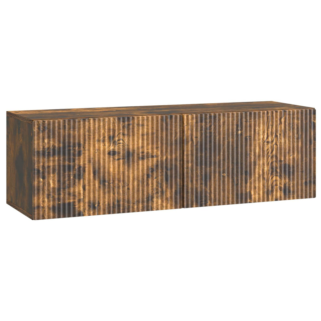 vidaXL Szafka RTV montowana na ścianie Dąb wędzony 98 x 31 x 30 cm