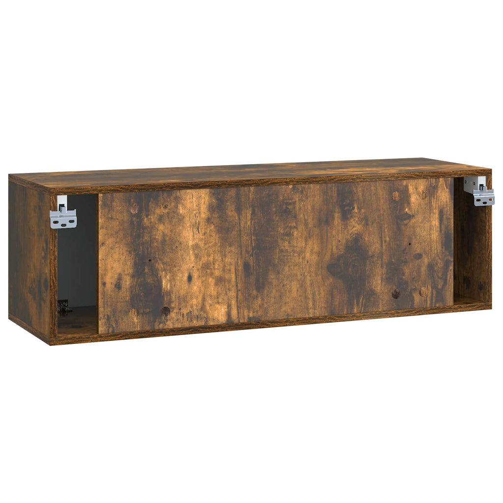 vidaXL Szafka RTV montowana na ścianie Dąb wędzony 98 x 31 x 30 cm