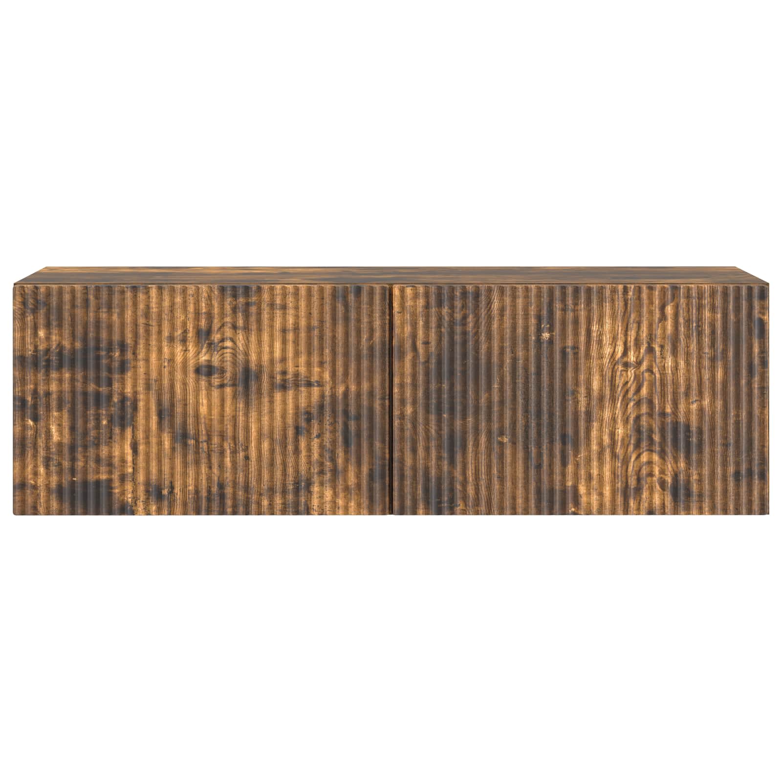 vidaXL Szafka RTV montowana na ścianie Dąb wędzony 98 x 31 x 30 cm