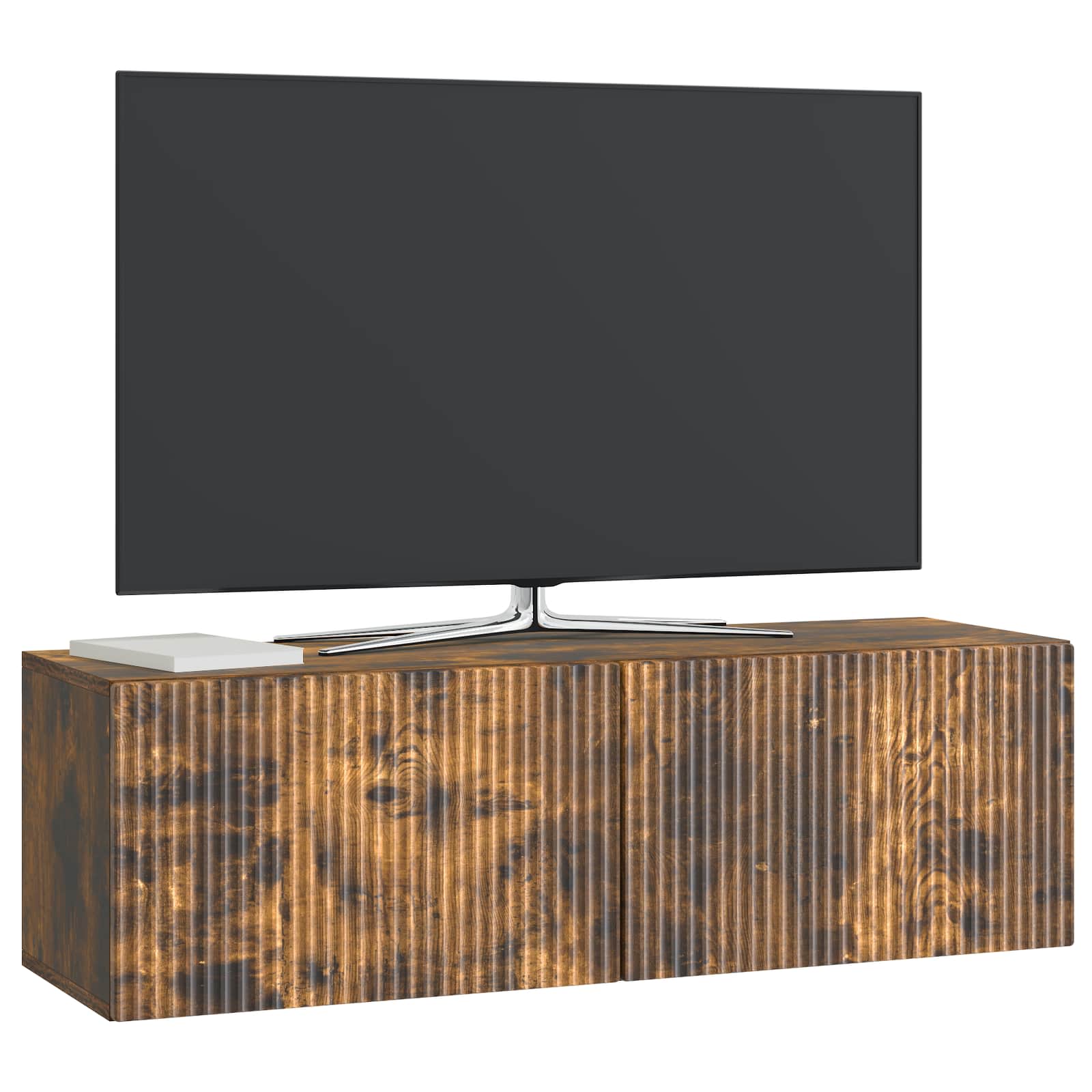 vidaXL Szafka RTV montowana na ścianie Dąb wędzony 98 x 31 x 30 cm