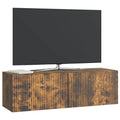 vidaXL Szafka RTV montowana na ścianie Dąb wędzony 98 x 31 x 30 cm
