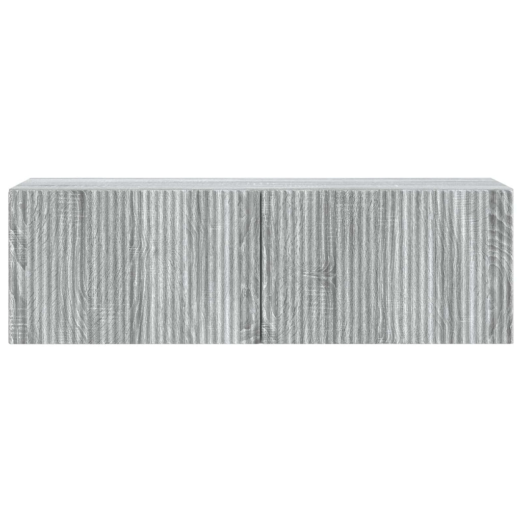 vidaXL Szafka RTV montowana na ścianie Szary Sonoma 98 x 31 x 30 cm
