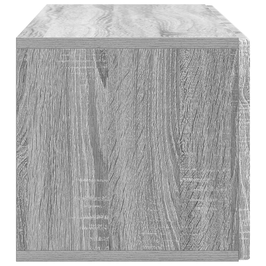 vidaXL Szafka RTV montowana na ścianie Szary Sonoma 98 x 31 x 30 cm