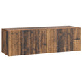 vidaXL Szafka RTV montowana na ścianie Stare drewno 98 x 31 x 30 cm