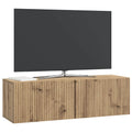 vidaXL Szafka RTV montowana na ścianie Dąb artisan 98 x 31 x 30 cm