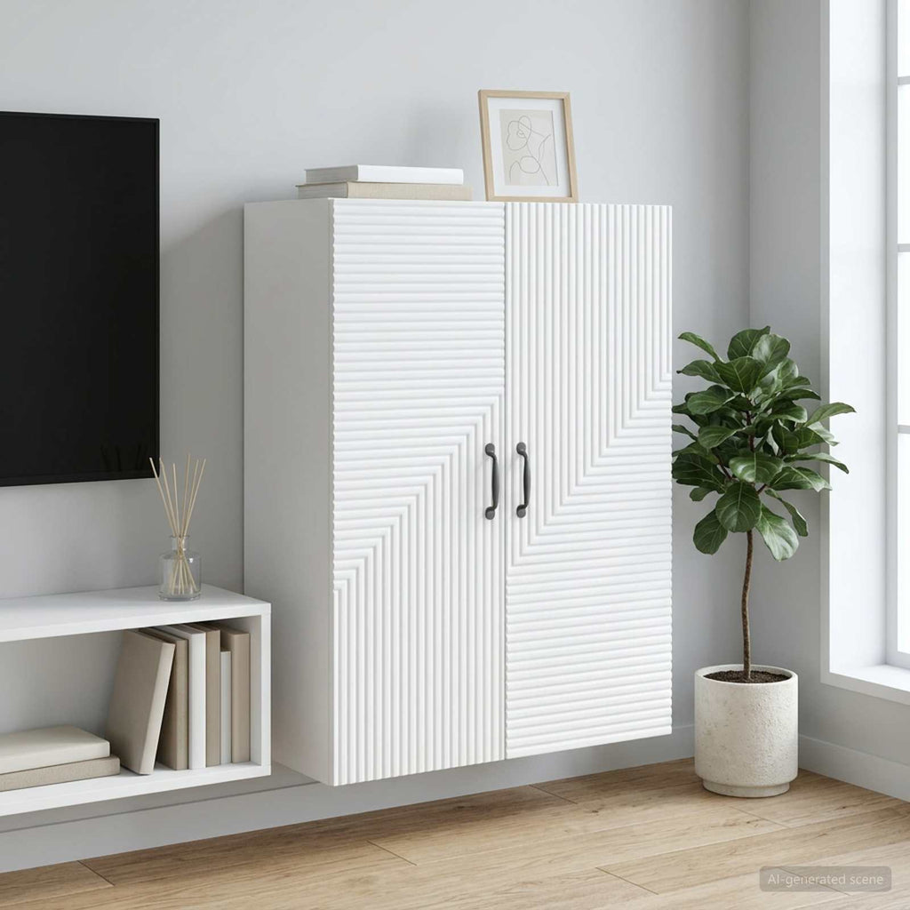 vidaXL Szafka ścienna Biały 66 x 34,5 x 90 cm Drewno inżynieryjne
