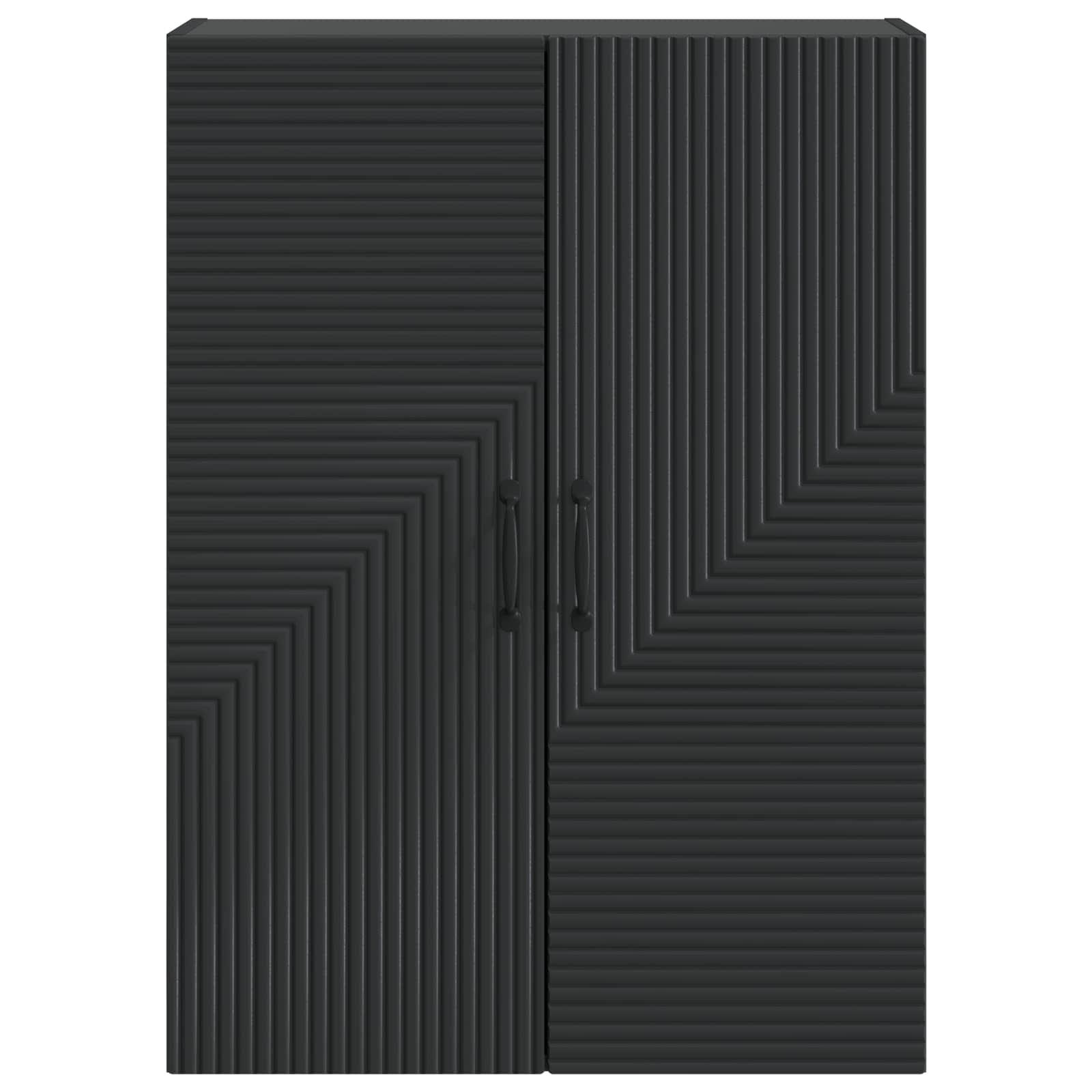 vidaXL Szafka ścienna Czarny 66 x 34,5 x 90 cm Drewno inżynieryjne