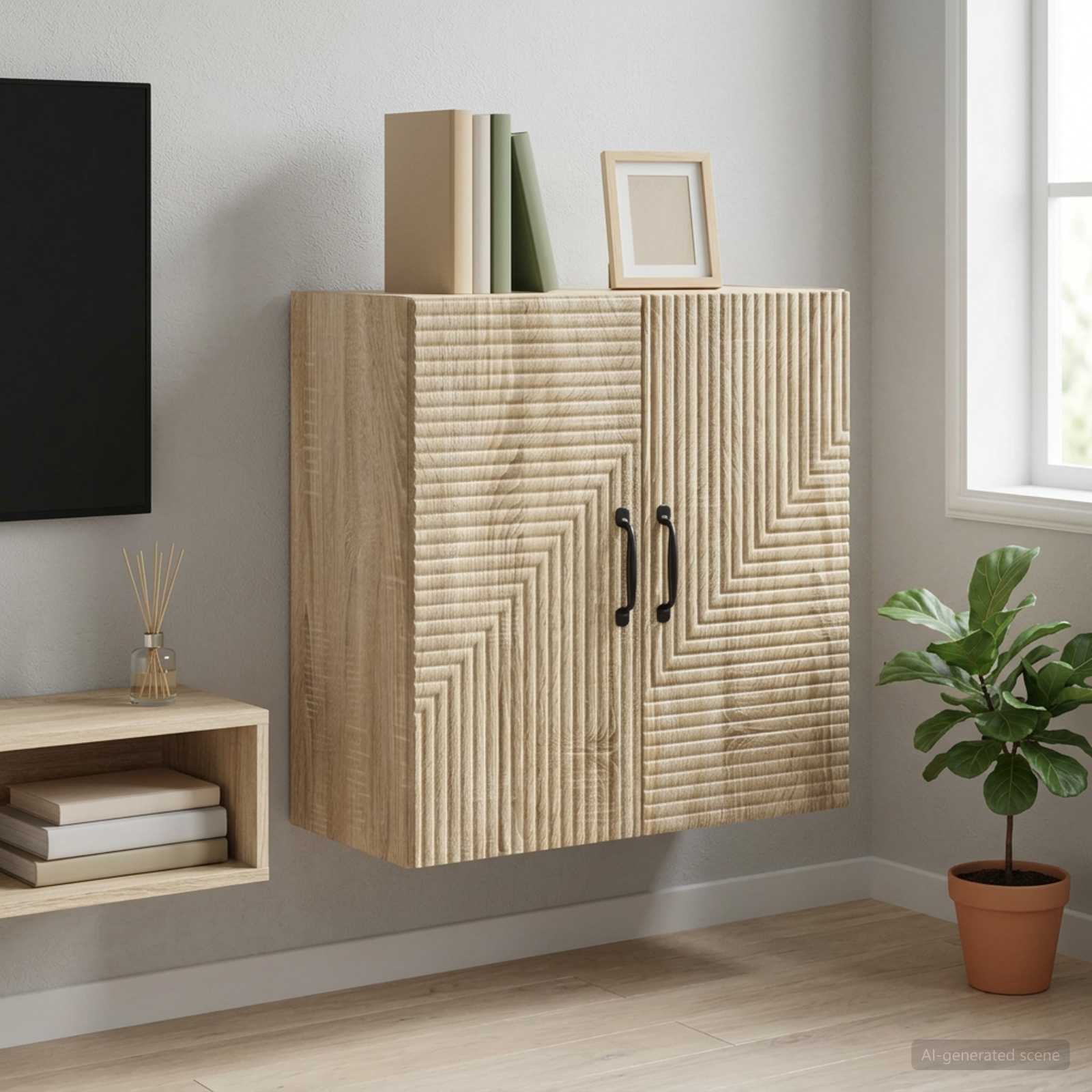 vidaXL Szafka ścienna dąb Sonoma 59 x 31 x 60 cm Drewno inżynieryjne