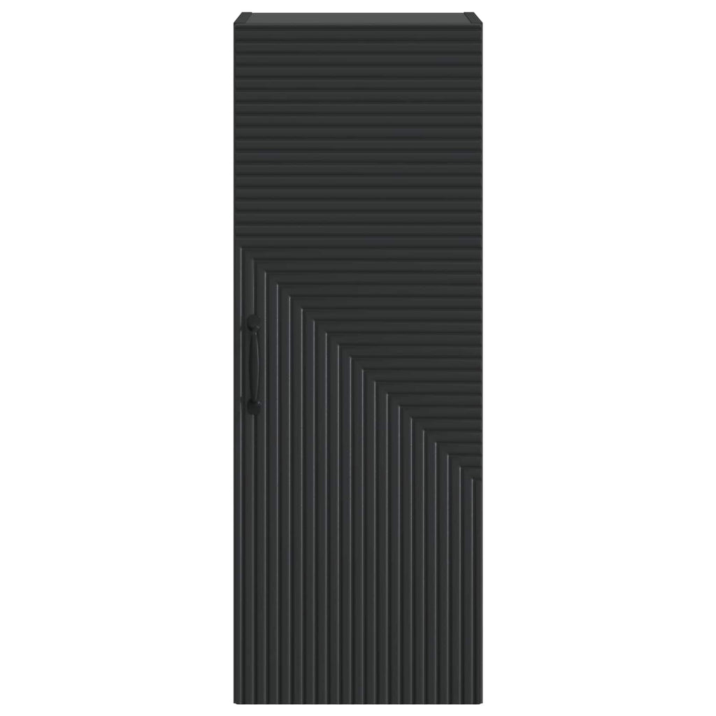 vidaXL Szafka ścienna Czarny 33 x 34,5 x 90 cm Drewno inżynieryjne